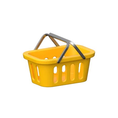 Carrito de compras para pedidos en línea.  3D Icon