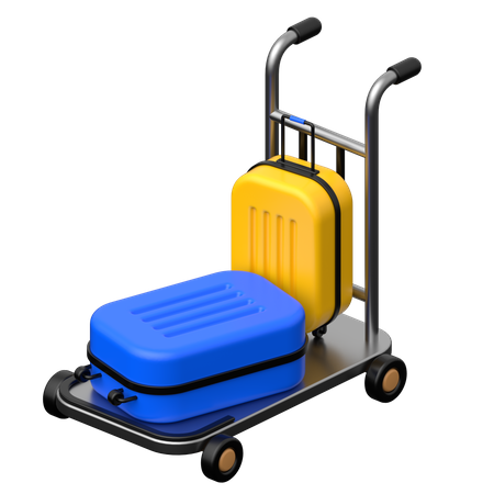 Carrito de equipaje  3D Icon