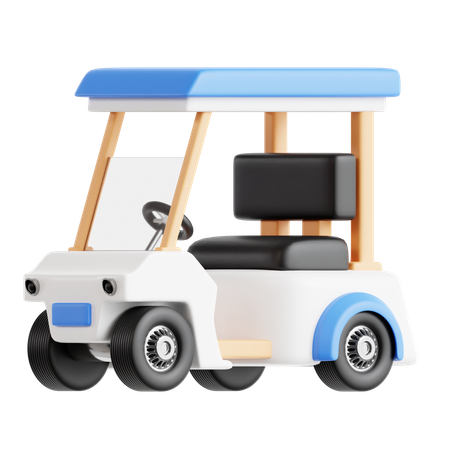Carro de golf  3D Icon