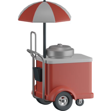 Carrito de helados  3D Icon