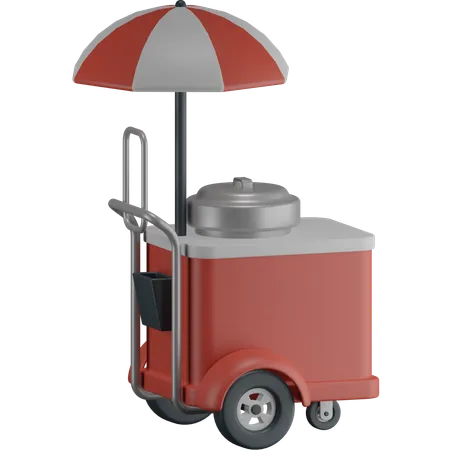 Carrito de helados  3D Icon