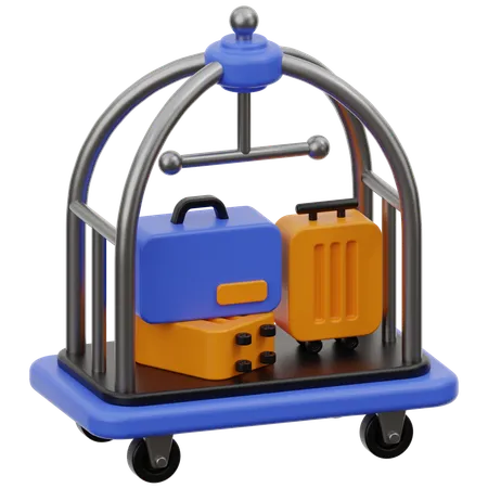 Carrito de hotel  3D Icon