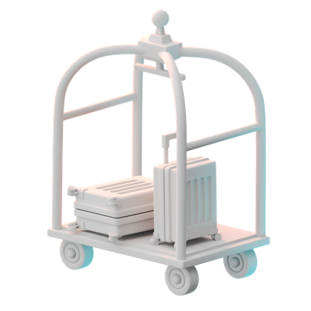 Carrito de hotel  3D Icon