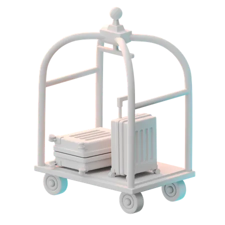 Carrito de hotel  3D Icon