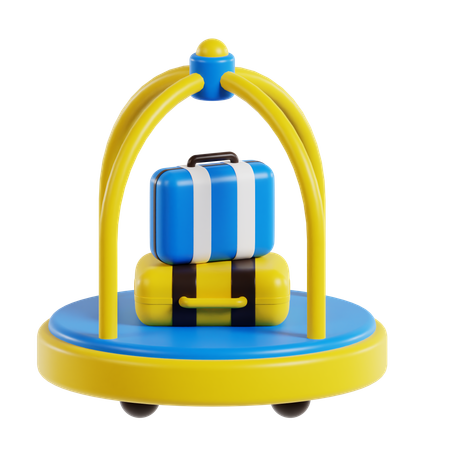 Carrito de hotel  3D Icon
