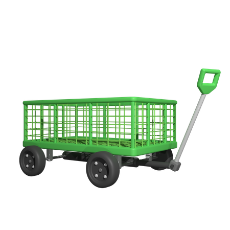 Carrito de jardin  3D Icon