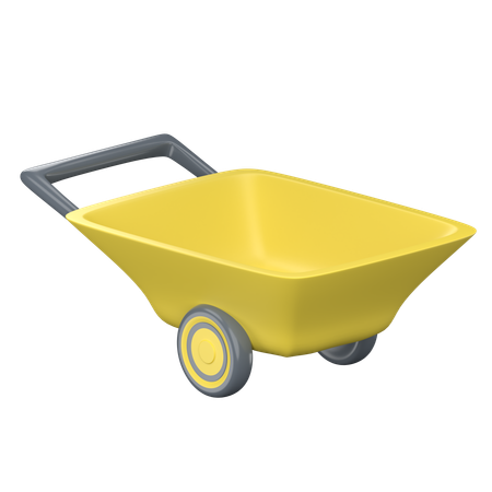 Carrito de jardin  3D Icon