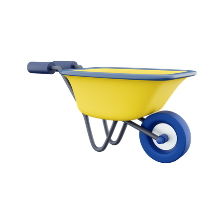 Carrito de jardin  3D Icon