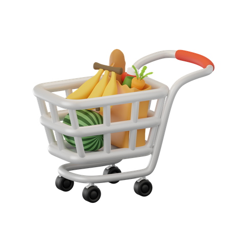 Carrito de supermercado  3D Icon