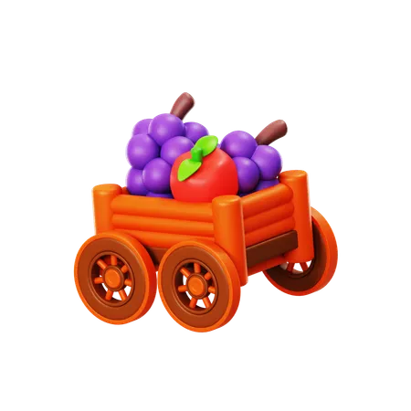 Carrito de verduras  3D Icon