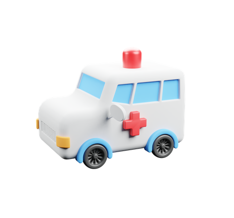 Carro Ambulância  3D Icon