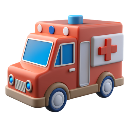 Carro Ambulância  3D Icon