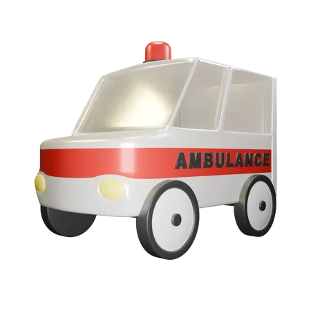 Carro De Transporte Para Pessoas Doentes 3D Icon