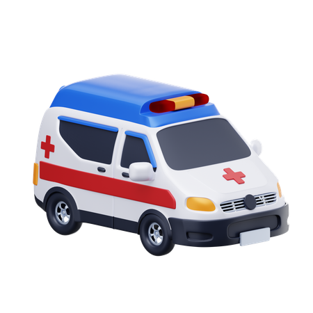 Carro Ambulância  3D Icon