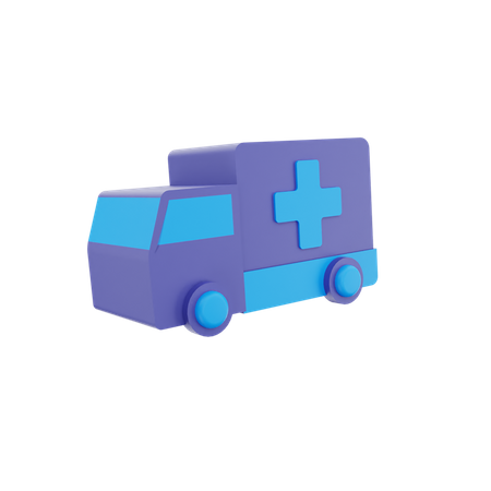 Carro Ambulância  3D Icon