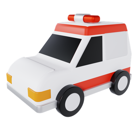 Carro Ambulância  3D Icon