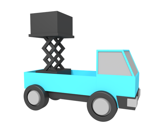Carro andamio  3D Icon