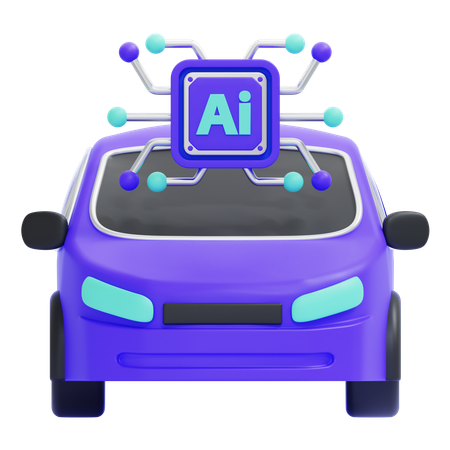 Carro autônomo  3D Icon