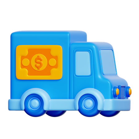 Carro blindado do banco  3D Icon