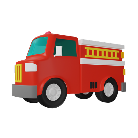 Carro de bombeiro  3D Icon