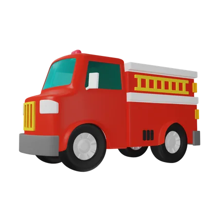 Carro de bombeiro  3D Icon