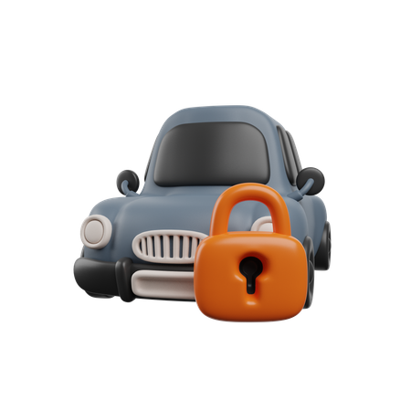 Fechadura de carro  3D Icon