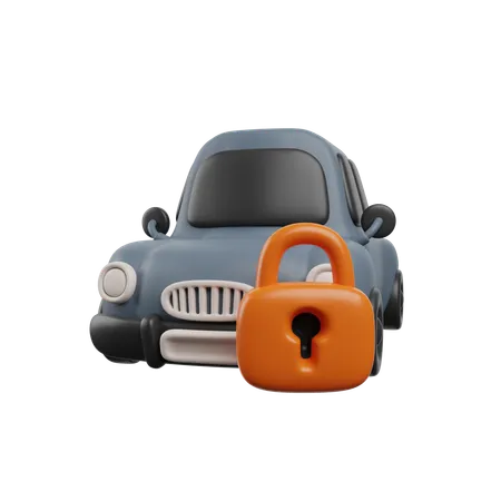 Fechadura de carro  3D Icon