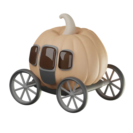 Carro de calabaza  3D Icon