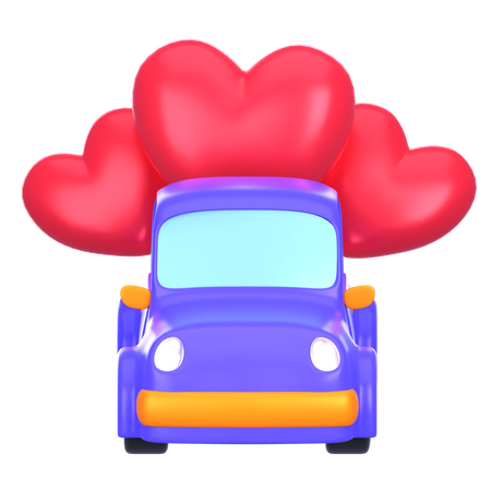 Carro de casamento  3D Icon