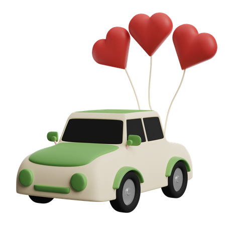 Carro de casamento  3D Icon