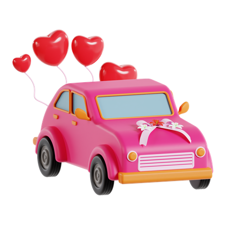 Carro de casamento  3D Icon