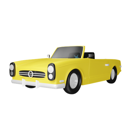 Carro Clássico  3D Icon