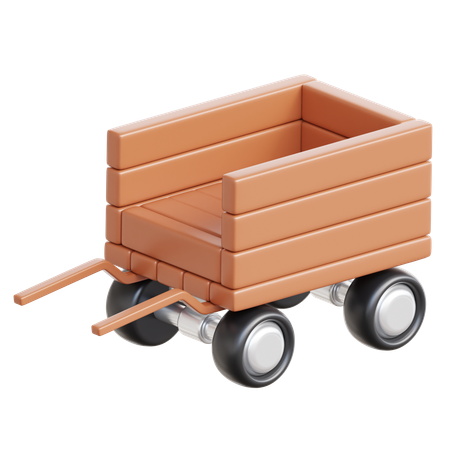 Carro de caballos  3D Icon