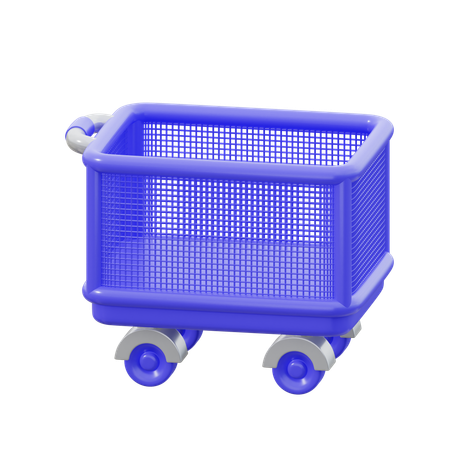 Carro de caja  3D Icon