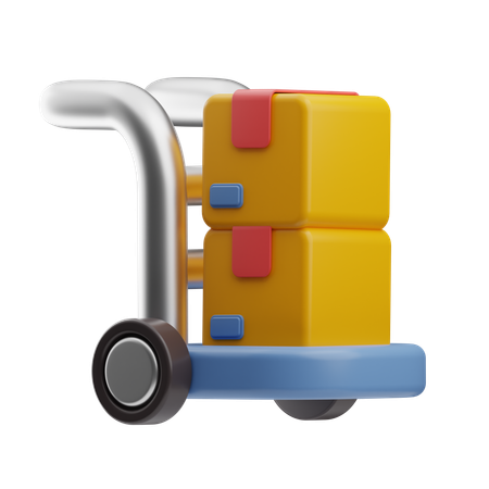 Carro de carga  3D Icon