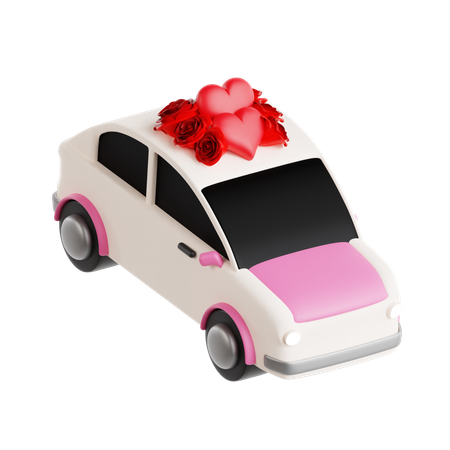 Carro de casamento  3D Icon