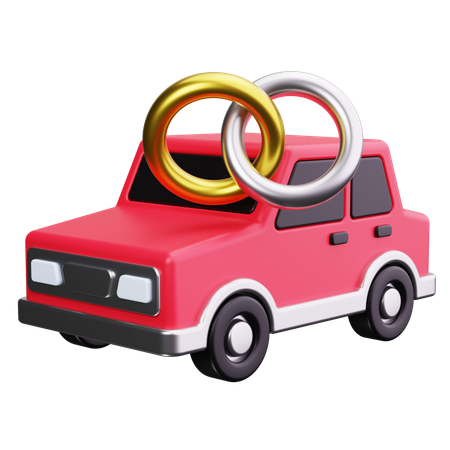 Carro de casamento  3D Icon