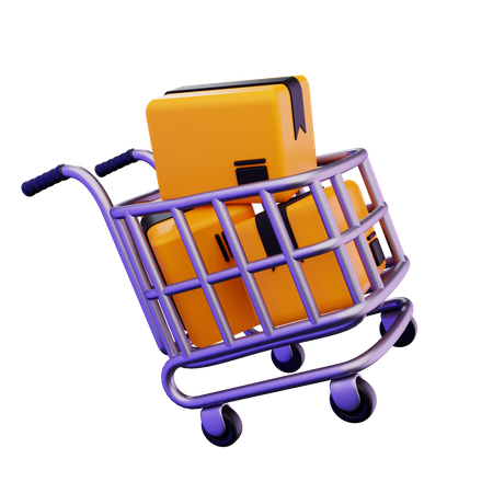 Carrito de compras  3D Icon