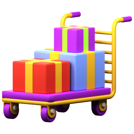 Carrito de compras  3D Icon