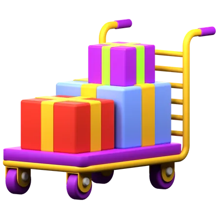 Carrito de compras  3D Icon