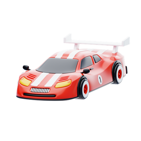 Carro de corrida  3D Icon