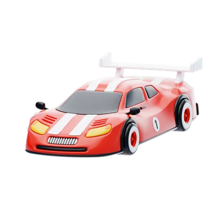 Carro de corrida  3D Icon