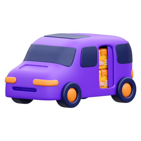 Carro de entrega  3D Icon