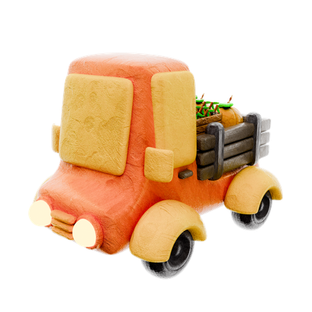 Carro de frutas  3D Icon