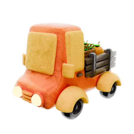 Carro de frutas  3D Icon