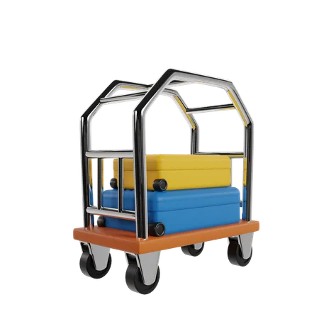 Carrito de hotel  3D Icon