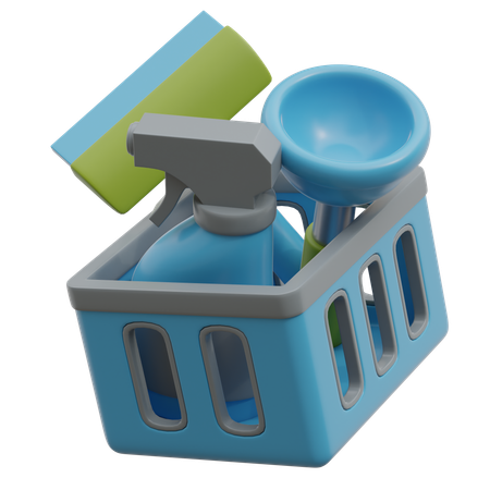 Carro de limpieza  3D Icon