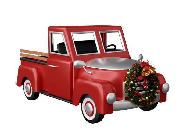 Carro de natal  3D Icon