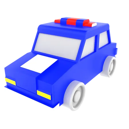 Carro da polícia  3D Icon