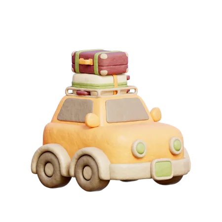 Carro de viagem  3D Icon